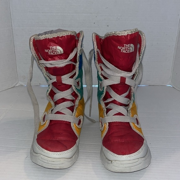 The North face-2-rainbow girls, puffer, lace up, Lightweight, snow, winter boots - Picture 2 of 13